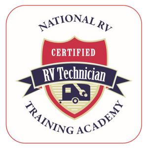 Certified National RV Training Academy technician patch